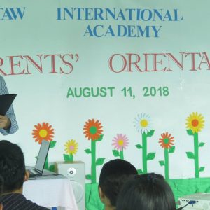 Parents’ Orientation for school year 2018-2019