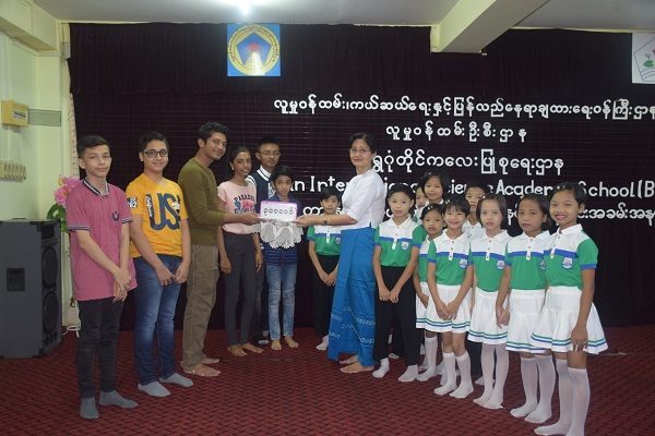 Year 9P and Year8S Students’ Donation